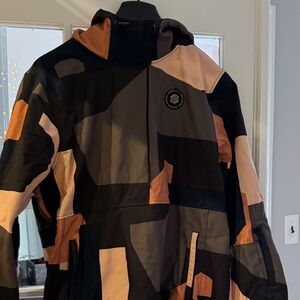 Siroko Black and Tan overhead ski/board Jacket